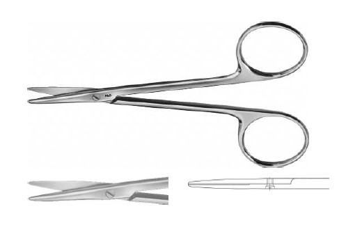 НОЖИЦІ ПРЯМ. Т/Т 115MM